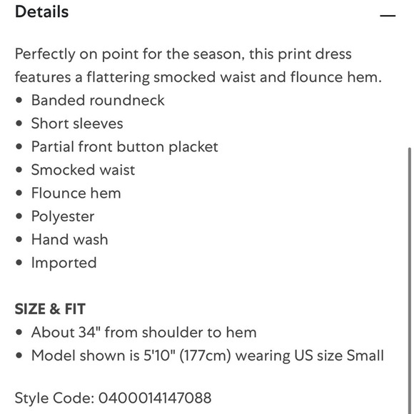 Stellah Printed Smocked Waist Mini Dress Flounce Hem Size Small - Picture 13 of 13